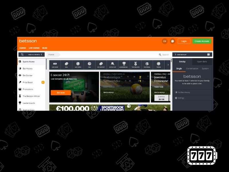 Betsson online casino - games and slots on official Betsson