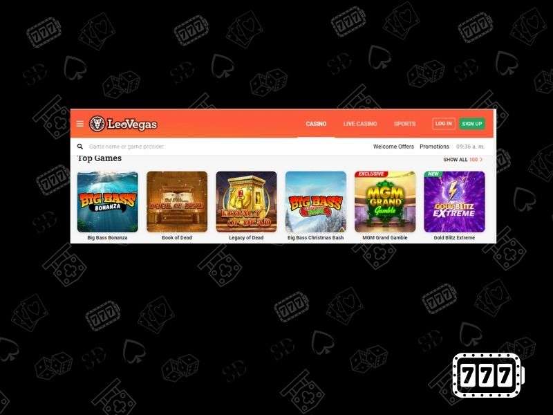 LeoVegas online casino - games and slots on official LeoVegas