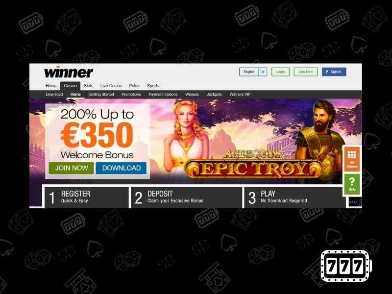 Winner online casino - games and slots on official Winner